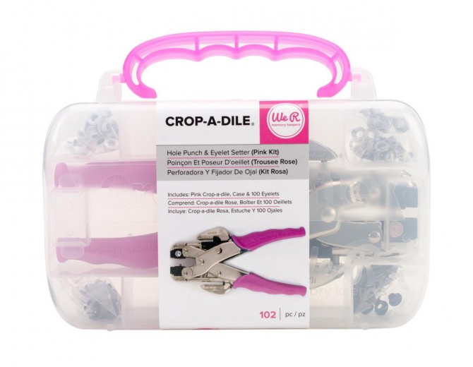Установщик люверсов Pink Crop-A-Dile Kit от We R Memory Keepers 
