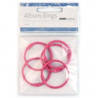 Набор разьемных колец для альбомов 3,5см розовый