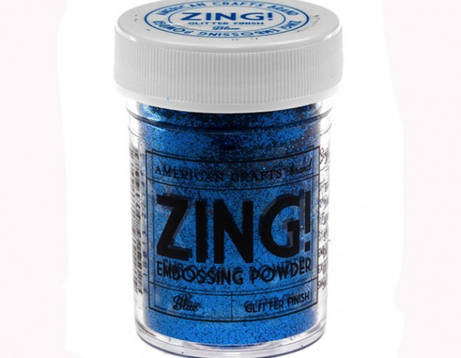Пудра для эмбоссинга ZING! Blue glitter