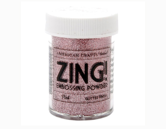 Пудра для эмбоссинга ZING! Pink glitter