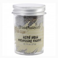 Пудра-эмаль для эмбоссинга Stampendous! цвет Aged aqua