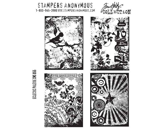 Набор штампов Tim Holtz Stamp Collection "Eclectic Palette"